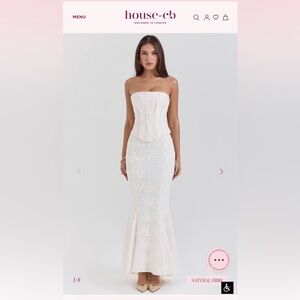 Does have a little staining on the train, but is not noticeable when wearing!